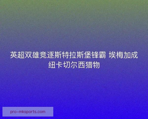 英超双雄竞逐斯特拉斯堡锋霸 埃梅加成纽卡切尔西猎物