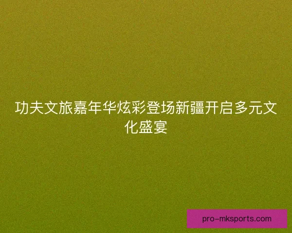 功夫文旅嘉年华炫彩登场新疆开启多元文化盛宴